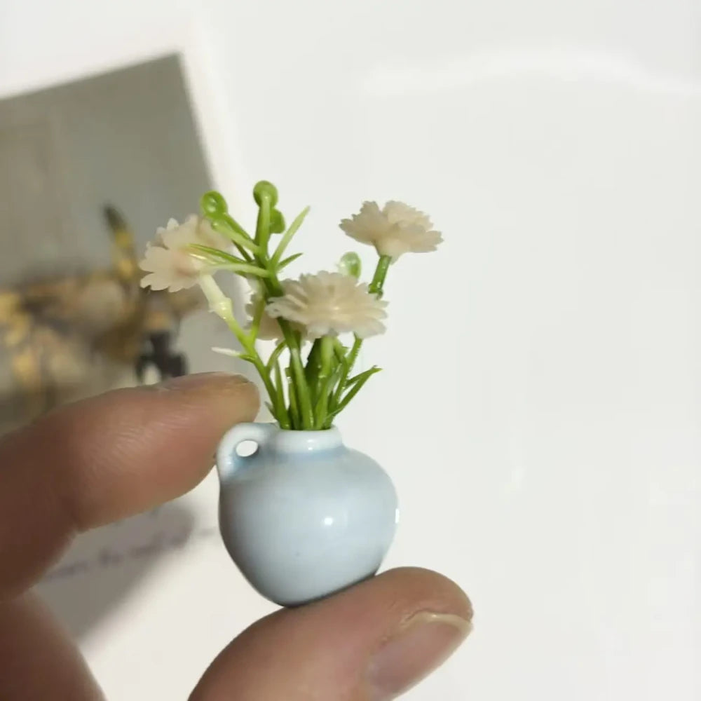 Magnetic Mini Bud Vase Set | Cute Ceramic Fridge Magnets for Flowers, Kitchen Decor & Dopamine Home Decor
