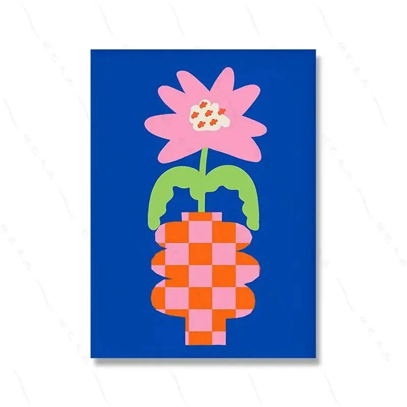 Happy Little Nonsense Canvas Wall Art | Colorful Typography Print | Dopamine Decor | Maximalist Wall Art | Gallery Wall Decor