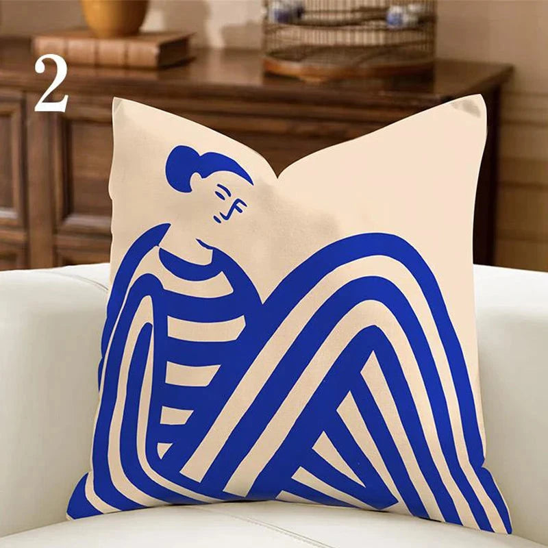 Colorful Throw Pillow Cover | Cute Decorative Cushion Cover | Happy Chemicals Co.