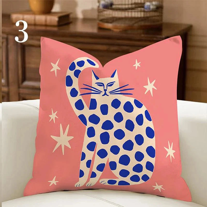 Colorful Throw Pillow Cover | Cute Decorative Cushion Cover | Happy Chemicals Co.