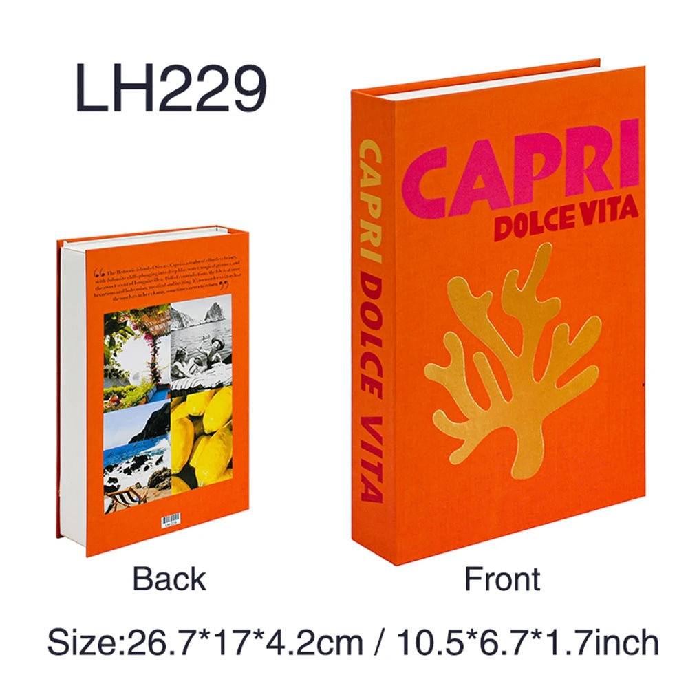 Colorful Decorative Books for Coffee Table | Bright Faux Books for Modern Home Decor, Bookshelf & Shelf Styling