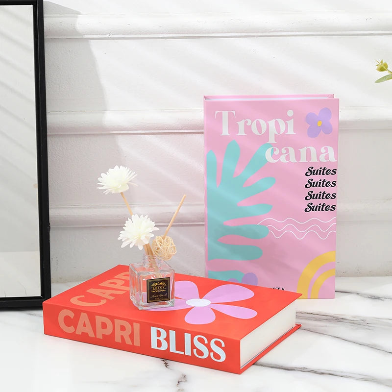 Colorful Decorative Books for Coffee Table | Bright Faux Books for Modern Home Decor, Bookshelf & Shelf Styling