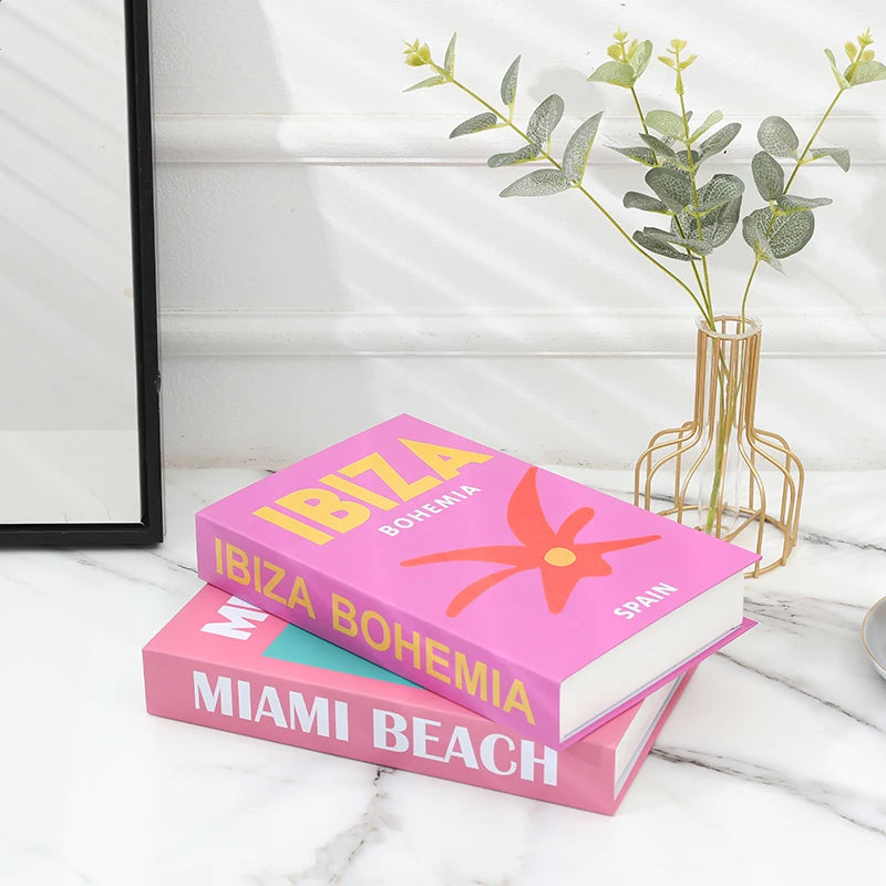 Colorful Decorative Books for Coffee Table | Bright Faux Books for Modern Home Decor, Bookshelf & Shelf Styling