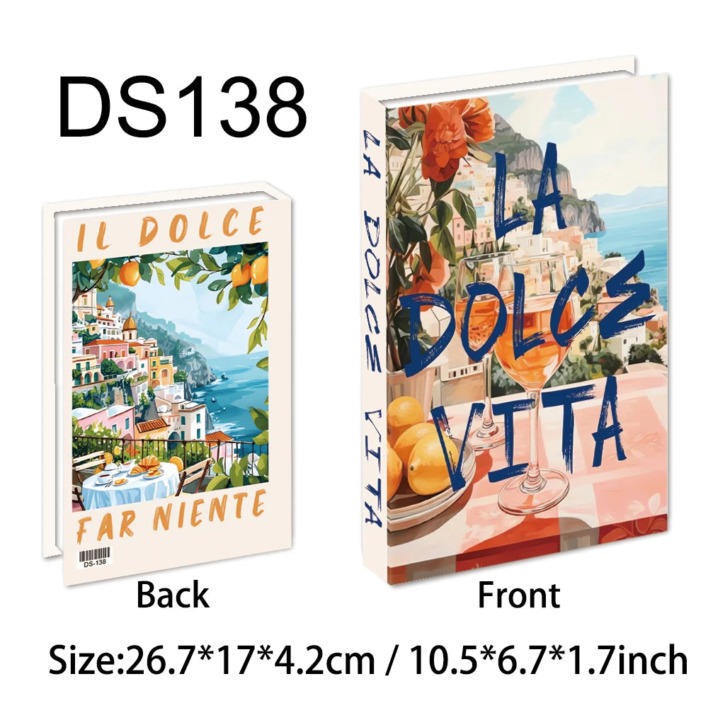 Colorful Decorative Books for Coffee Table | Bright Faux Books for Modern Home Decor, Bookshelf & Shelf Styling