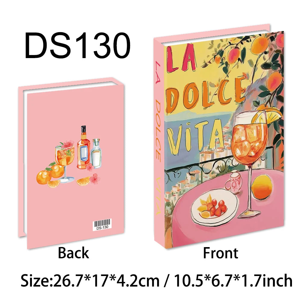 Colorful Decorative Books for Coffee Table | Bright Faux Books for Modern Home Decor, Bookshelf & Shelf Styling