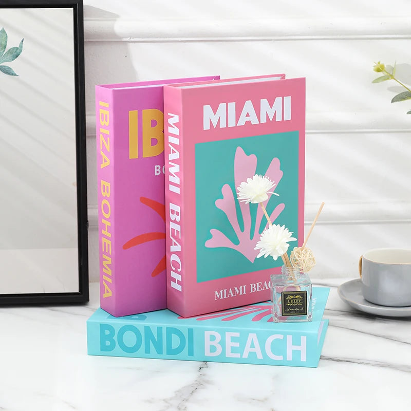 Colorful Decorative Books for Coffee Table | Bright Faux Books for Modern Home Decor, Bookshelf & Shelf Styling