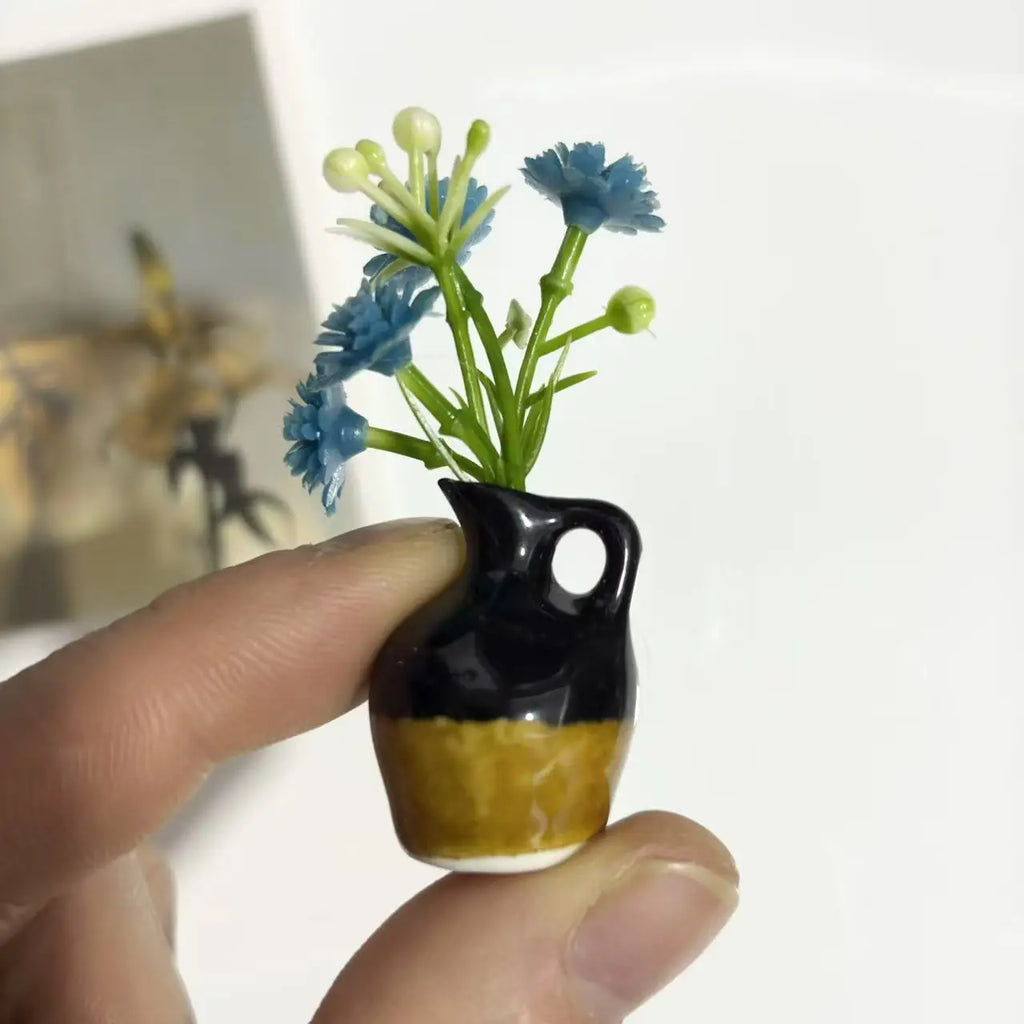 Magnetic Mini Bud Vase Set | Cute Ceramic Fridge Magnets for Flowers, Kitchen Decor & Dopamine Home Decor