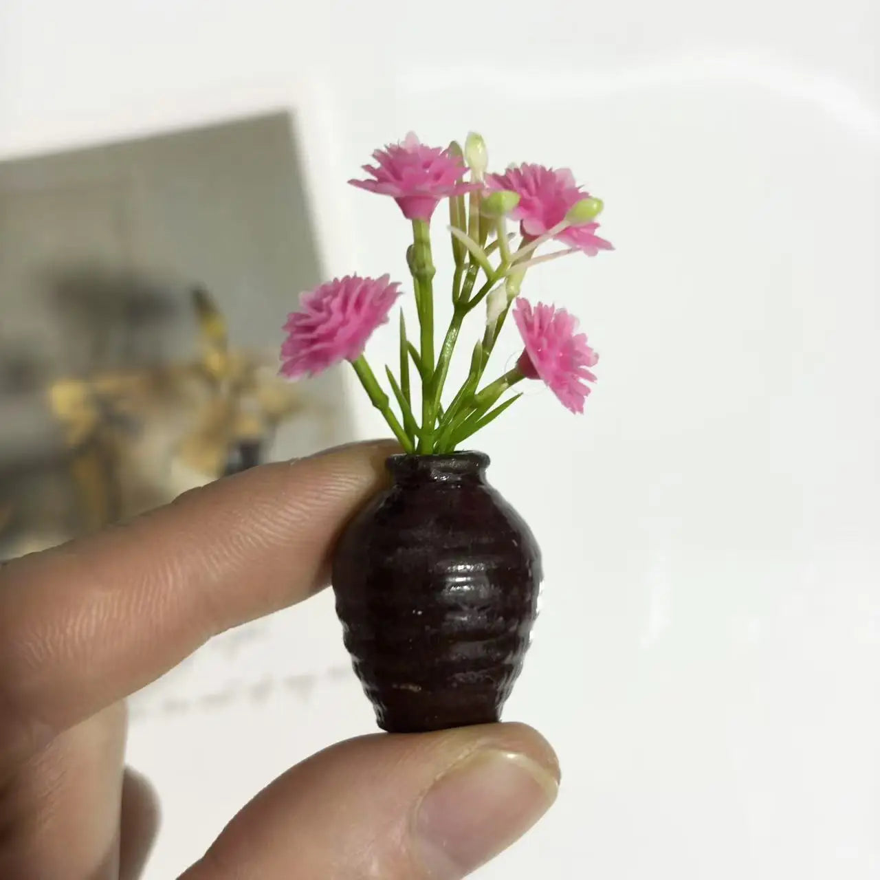 Magnetic Mini Bud Vase Set | Cute Ceramic Fridge Magnets for Flowers, Kitchen Decor & Dopamine Home Decor