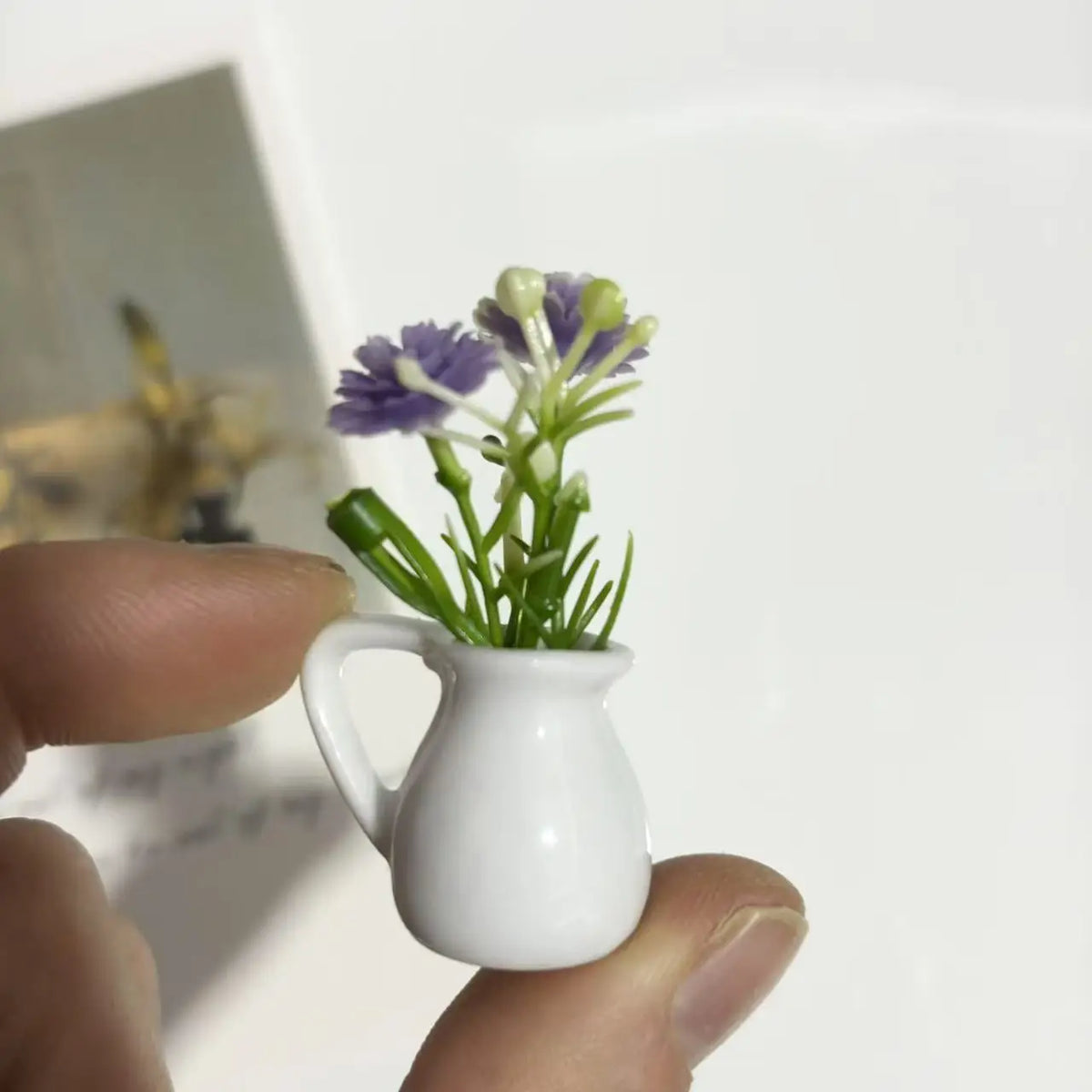 Magnetic Mini Bud Vase Set | Cute Ceramic Fridge Magnets for Flowers, Kitchen Decor & Dopamine Home Decor