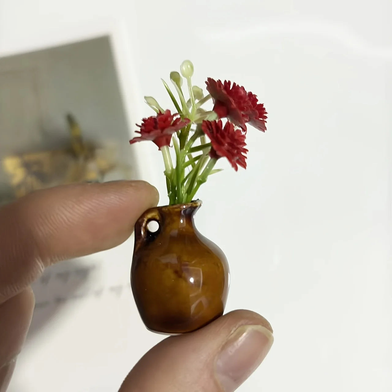 Magnetic Mini Bud Vase Set | Cute Ceramic Fridge Magnets for Flowers, Kitchen Decor & Dopamine Home Decor