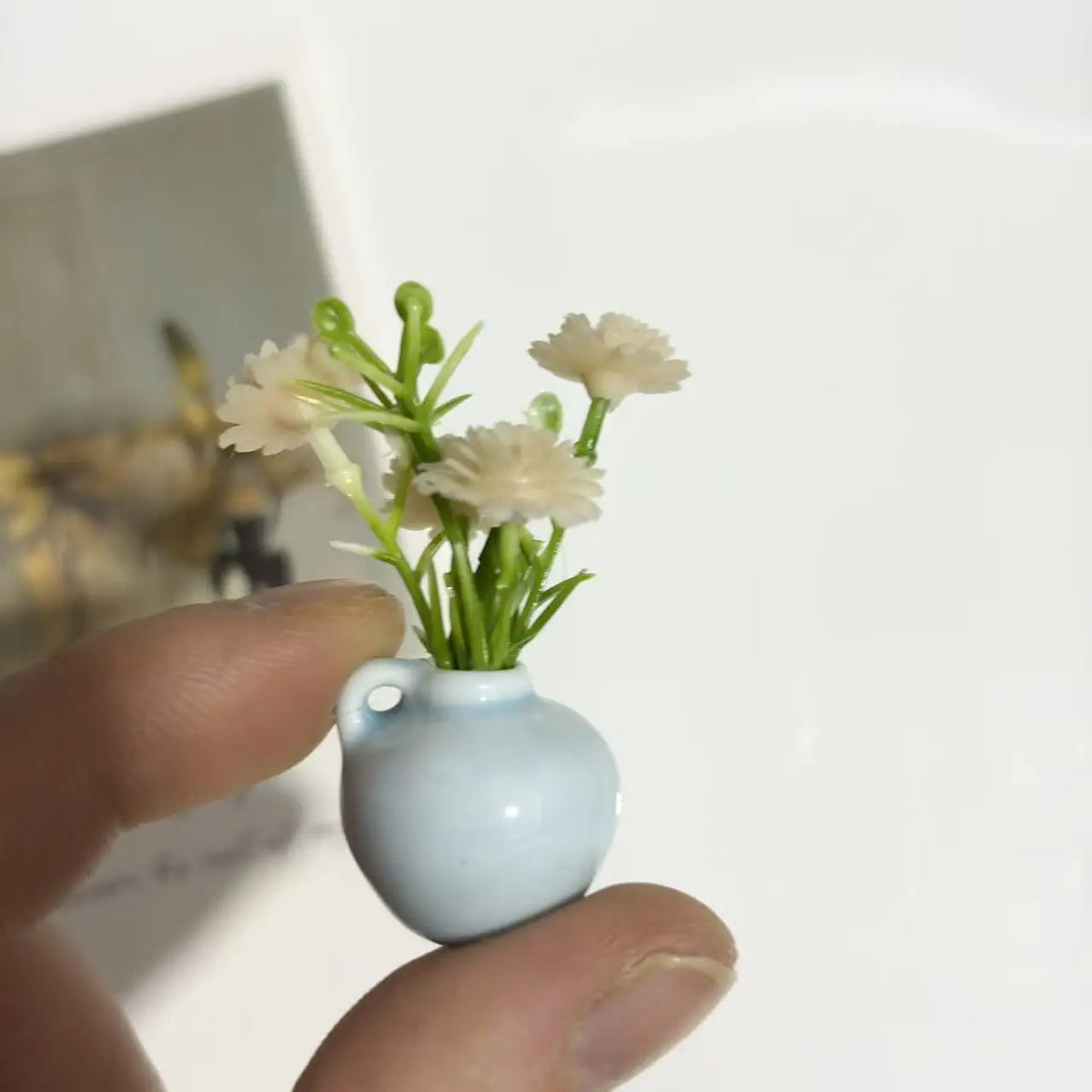 Magnetic Mini Bud Vase Set | Cute Ceramic Fridge Magnets for Flowers, Kitchen Decor & Dopamine Home Decor